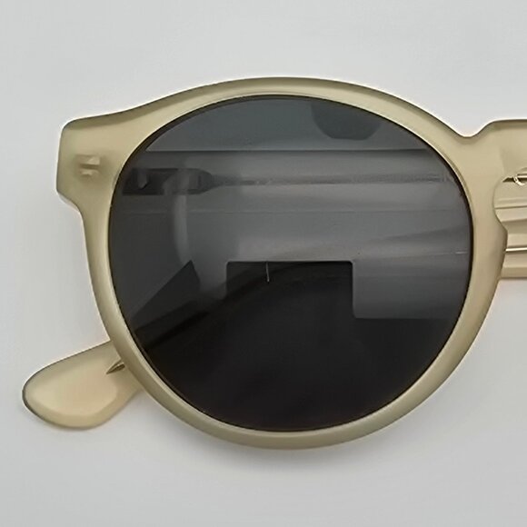 Kolo 400-1023 Oxford Honey Frame Grey Lens Classic Round Sunglasses Italy 50mm main image 7